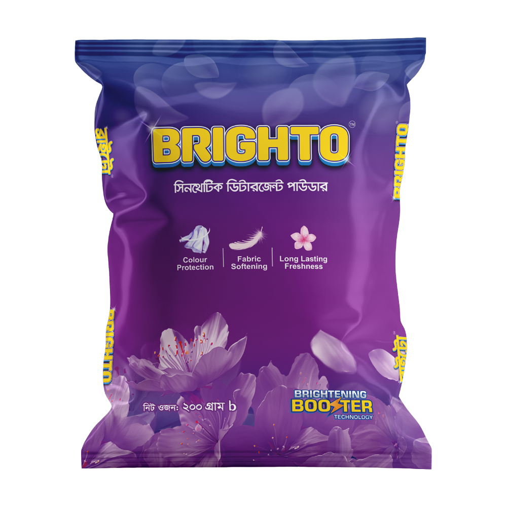 Brighto Synthetic Detergent Powder 200 gm